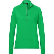 Ladies' Sports Shirt Half-Zip - Langarm-Shirt mit Reißverschluss für Sport und Freizeit [Gr. S] (fern-green) (Art.-Nr. CA529601)