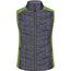 Ladies' Knitted Hybrid Vest - Weste im stylischen Materialmix [Gr. XL] (kiwi-melange/anthracite-melange) (Art.-Nr. CA530946)