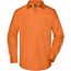 Men's Business Shirt Long-Sleeved - Klassisches Shirt aus strapazierfähigem Mischgewebe [Gr. M] (orange) (Art.-Nr. CA533134)