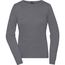 Ladies' Round-Neck Pullover - Klassischer Baumwoll-Pullover [Gr. M] (grey-heather) (Art.-Nr. CA542930)
