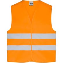 Safety Vest Junior - Leicht zu bedruckende Sicherheitsweste in Einheitsgröße (fluorescent-orange) (Art.-Nr. CA542932)