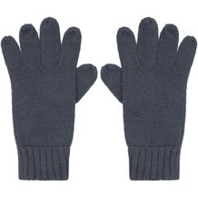 Melange Gloves Basic - Elegante Strickhandschuhe aus Melange-Garnen (navy) (Art.-Nr. CA545272)