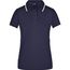 Ladies' Polo Tipping - Hochwertiges Piqué-Polohemd mit Kontraststreifen [Gr. L] (navy/white) (Art.-Nr. CA545771)