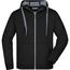 Men's Doubleface Jacket - Sportive Jacke mit Kapuze [Gr. M] (black/carbon) (Art.-Nr. CA546412)