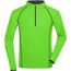 Men's Sports Shirt Longsleeve - Langarm Funktionsshirt für Fitness und Sport [Gr. S] (bright-green/black) (Art.-Nr. CA546990)