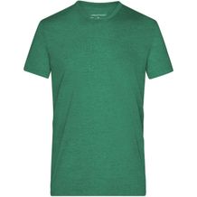 Men's Heather T-Shirt - Modisches T-Shirt mit V-Ausschnitt [Gr. M] (green-melange) (Art.-Nr. CA547598)