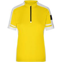 Ladies' Bike-T Half Zip - Sportives Bike-Shirt [Gr. M] (sun-yellow) (Art.-Nr. CA548302)