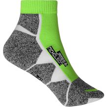 Sport Sneaker Socks - Funktionelle, kurze Sportsocke für Damen und Herren (bright-green / white) (Art.-Nr. CA548562)