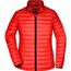 Ladies' Quilted Down Jacket - Sportliche Daunenjacke mit Stehkragen [Gr. S] (red/black) (Art.-Nr. CA548843)
