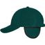 6 Panel Fleece Cap with Earflaps - Wärmendes Fleece-Cap mit ausklappbarem Ohrenschutz (dark-green) (Art.-Nr. CA549411)