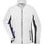 Ladies' Workwear Fleece Jacket - Strapazierfähige Fleecejacke im Materialmix [Gr. XXL] (white/carbon) (Art.-Nr. CA549542)