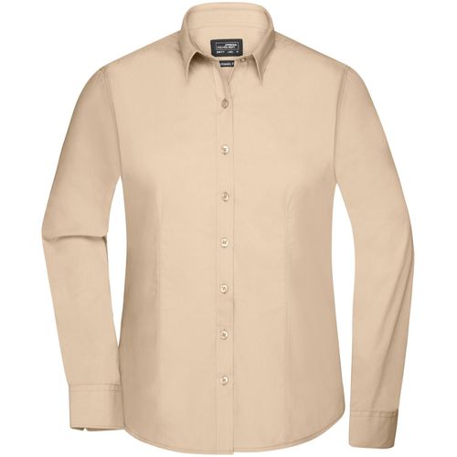 Ladies' Shirt Longsleeve Poplin - Klassisches Shirt aus pflegeleichtem Mischgewebe [Gr. 3XL] (Art.-Nr. CA553831) - Popeline-Qualität mit Easy-Care-Ausrüs...