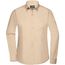 Ladies' Shirt Longsleeve Poplin - Klassisches Shirt aus pflegeleichtem Mischgewebe [Gr. 3XL] (stone) (Art.-Nr. CA553831)