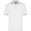 Polo Tipping - Hochwertiges Piqué-Polohemd mit Kontraststreifen [Gr. 3XL] (white/red) (Art.-Nr. CA557398)