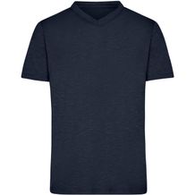 Men's Slub T-Shirt - Funktions T-Shirt für Freizeit und Sport [Gr. M] (navy) (Art.-Nr. CA558738)