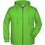 Men's Zip Hoody - Sweatjacke mit Kapuze und Reißverschluss [Gr. L] (lime-green) (Art.-Nr. CA558921)