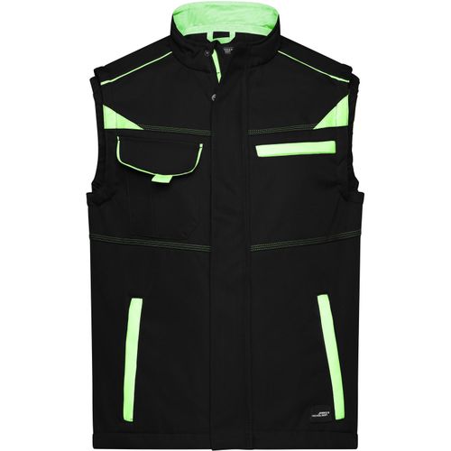 Workwear Softshell Vest - Funktionelle Softshellweste mit hochwertiger Ausstattung [Gr. XL] (Art.-Nr. CA560204) - Robustes, strapazierfähiges Softshellma...