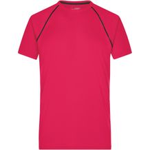 Men's Sports T-Shirt - Funktionsshirt für Fitness und Sport [Gr. M] (bright-pink/titan) (Art.-Nr. CA565351)