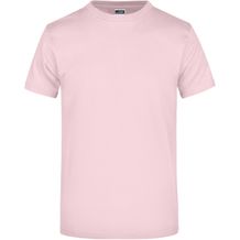 Round-T Heavy (180g/m²) - Komfort-T-Shirt aus strapazierfähigem Single Jersey [Gr. XL] (rosé) (Art.-Nr. CA570134)