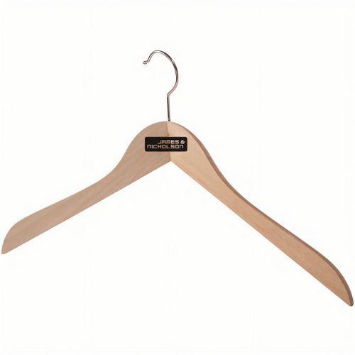 Clothes hanger standard - Klassischer Holz-Kleiderbügel gewinkelt (Art.-Nr. CA571451) - Hochwertiger Holz-Kleiderbügel mi...
