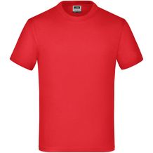 Junior Basic-T - Kinder Komfort-T-Shirt aus hochwertigem Single Jersey [Gr. M] (tomato) (Art.-Nr. CA579301)