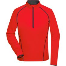 Ladies' Sports Shirt Longsleeve - Langarm Funktionsshirt für Fitness und Sport [Gr. XXL] (bright-orange/black) (Art.-Nr. CA580186)