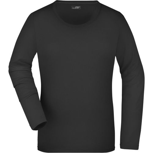 Ladies' Stretch Shirt Long-Sleeved - Langarm Shirt aus weichem Elastic-Single-Jersey [Gr. M] (Art.-Nr. CA583451) - Gekämmte, ringgesponnene Baumwolle
Lock...