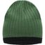 Knitted Hat - Strickmütze in klassischer Ripp-Optik (jungle-green/black) (Art.-Nr. CA588753)