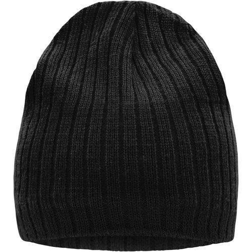 Knitted Hat - Strickmütze in klassischer Ripp-Optik (Art.-Nr. CA595613) - Kontraststreifen
Innenseite mit Fleeceba...