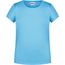 Girls' Basic-T - T-Shirt für Kinder in klassischer Form [Gr. M] (sky-blue) (Art.-Nr. CA595655)