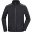 Men's Knitted Fleece Jacket - Superweiche, warme Strickfleece Jacke [Gr. XXL] (black/carbon) (Art.-Nr. CA595729)