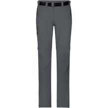 Ladies' Zip-Off Trekking Pants - Bi-elastische Outdoorhose in sportlicher Optik [Gr. XS] (carbon) (Art.-Nr. CA596055)