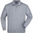 Polo-Sweat Heavy - Klassisches Komfort Polo-Sweatshirt [Gr. S] (grey-heather) (Art.-Nr. CA599591)