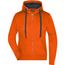 Ladies' Hooded Jacket - Premium Sweatjacke mit Bionic®-Finish [Gr. XXL] (dark-orange/carbon) (Art.-Nr. CA602832)
