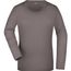 Ladies' Stretch Shirt Long-Sleeved - Langarm Shirt aus weichem Elastic-Single-Jersey [Gr. XL] (charcoal) (Art.-Nr. CA602924)
