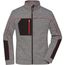 Ladies' Structure Fleece Jacket - Pflegeleichte Strick-Fleecejacke für Arbeit und Freizeit [Gr. XL] (carbon-melange/black/red) (Art.-Nr. CA604778)