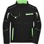Workwear Softshell Padded Jacket - Funktionelle Softshelljacke mit warmem Innenfutter [Gr. XXL] (black/lime-green) (Art.-Nr. CA605624)