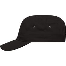 Military Cap - Trendiges Cap im Military-Stil aus robustem Baumwollcanvas (black) (Art.-Nr. CA606163)