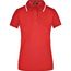 Ladies' Polo Tipping - Hochwertiges Piqué-Polohemd mit Kontraststreifen [Gr. XXL] (red/white) (Art.-Nr. CA607592)