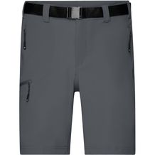 Men's Trekking Shorts - Bi-elastische kurze Outdoorhose [Gr. S] (carbon) (Art.-Nr. CA608406)