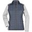 Ladies' Knitted Hybrid Jacket - Strickfleecejacke im stylischen Materialmix [Gr. XL] (light-melange/anthracite-melange) (Art.-Nr. CA610368)