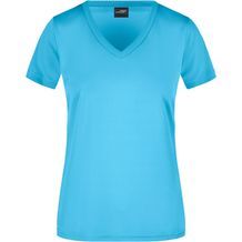 Ladies' Active-V - Funktions T-Shirt für Freizeit und Sport [Gr. S] (Turquoise) (Art.-Nr. CA611260)