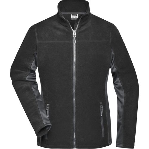 Ladies' Workwear Fleece Jacket - Strapazierfähige Fleecejacke im Materialmix [Gr. XS] (Art.-Nr. CA619003) - Pflegeleichter Anti-Pilling-Microfleece
...