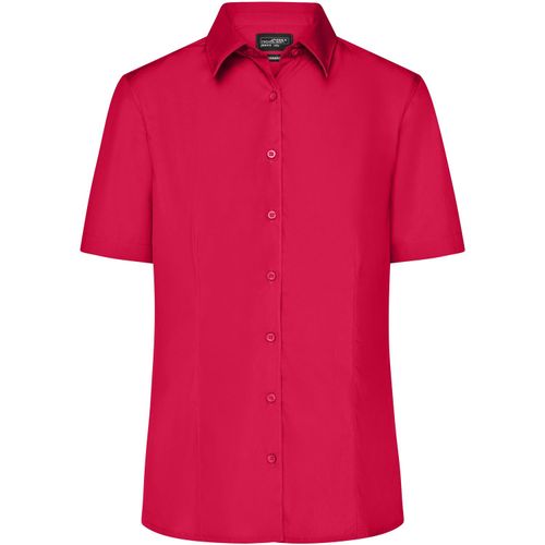 Ladies' Business Shirt Short-Sleeved - Klassisches Shirt aus strapazierfähigem Mischgewebe [Gr. XL] (Art.-Nr. CA621346) - Pflegeleichte Popeline-Qualität mi...