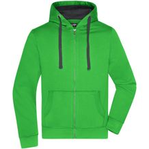 Men's Hooded Jacket - Premium Sweatjacke mit Bionic®-Finish [Gr. L] (green/carbon) (Art.-Nr. CA621595)