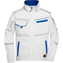Workwear Jacket - Funktionelle Jacke im sportlichen Look mit hochwertigen Details [Gr. 3XL] (white/royal) (Art.-Nr. CA625015)