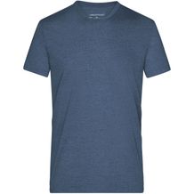 Men's Heather T-Shirt - Modisches T-Shirt mit V-Ausschnitt [Gr. XL] (blue-melange) (Art.-Nr. CA627319)