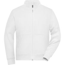 Men's Doubleface Work Jacket - Funktionelle Jacke mit Stehkragen und Kängurutasche [Gr. 3XL] (white) (Art.-Nr. CA627560)