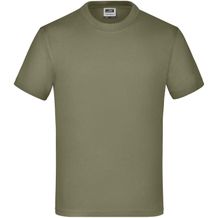 Junior Basic-T - Kinder Komfort-T-Shirt aus hochwertigem Single Jersey [Gr. L] (olive) (Art.-Nr. CA627993)