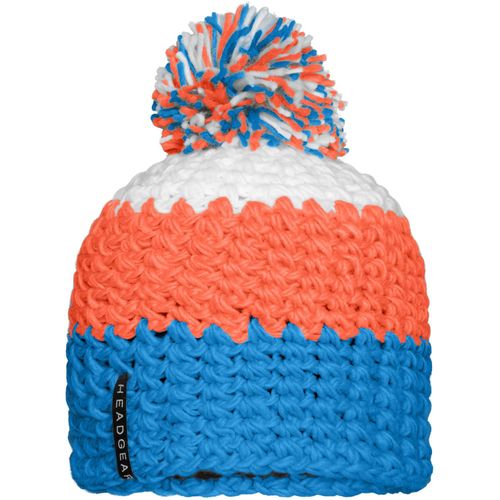 Crocheted Cap with Pompon - Angesagte 3-farbige Häkelmütze mit Pompon (Art.-Nr. CA628363) - Grobe Häkeloptik
Handgearbeitet
Mützen...